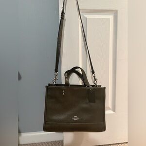 Coach olive green bag